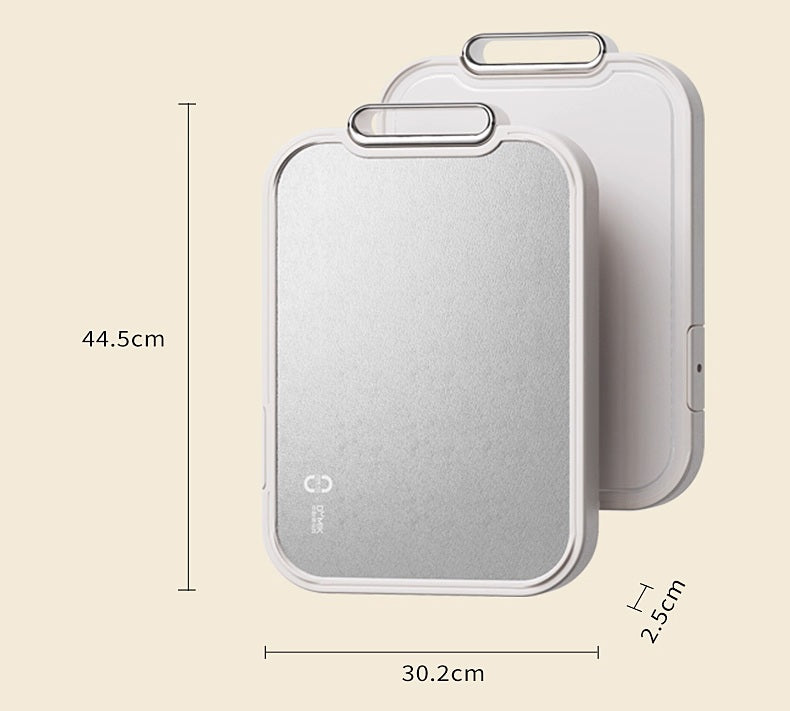 Pure Titanium Double-Sided Cutting Board - Antibacterial, Mold-Proof, Food-Grade Kitchen Essential