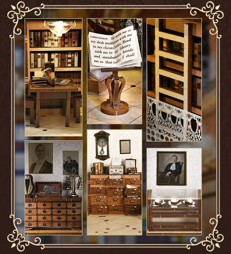 Law Library DIY Book Nook Kit