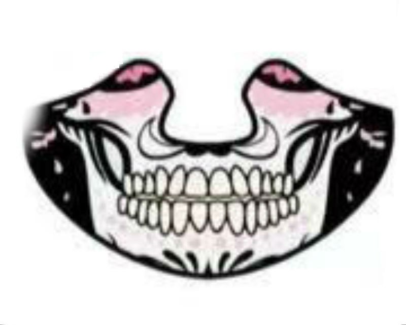 Voice-Activated Cold Light LED Scary Mask, for Disco, Party, Bar, Atmosphere Prop