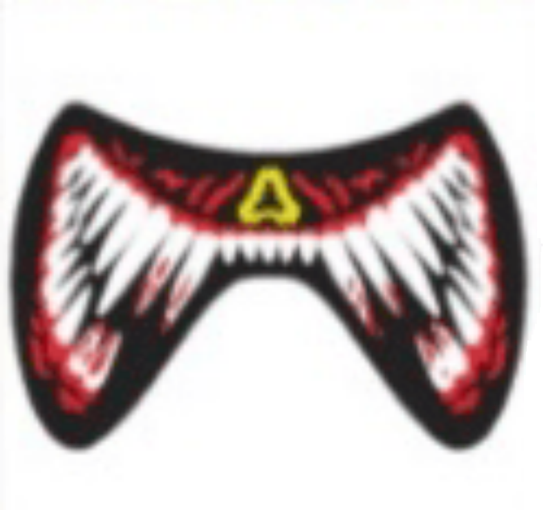 Voice-Activated Cold Light LED Scary Mask, for Disco, Party, Bar, Atmosphere Prop