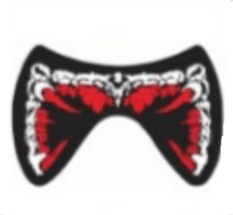 Voice-Activated Cold Light LED Scary Mask, for Disco, Party, Bar, Atmosphere Prop