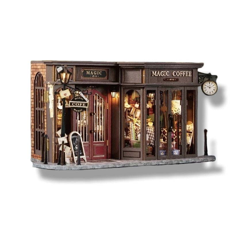 Magic Coffee Shop DIY Miniature House Kit