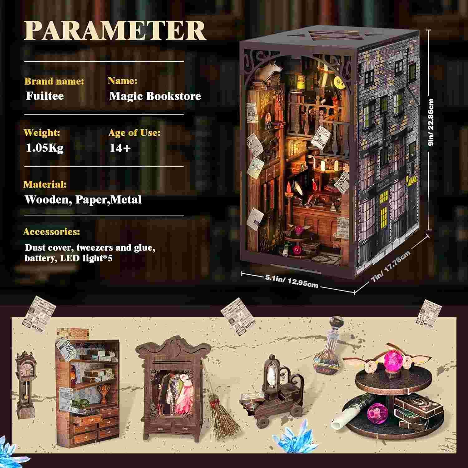 Magic Wand Shop DIY Book Nook | Shelf Insert