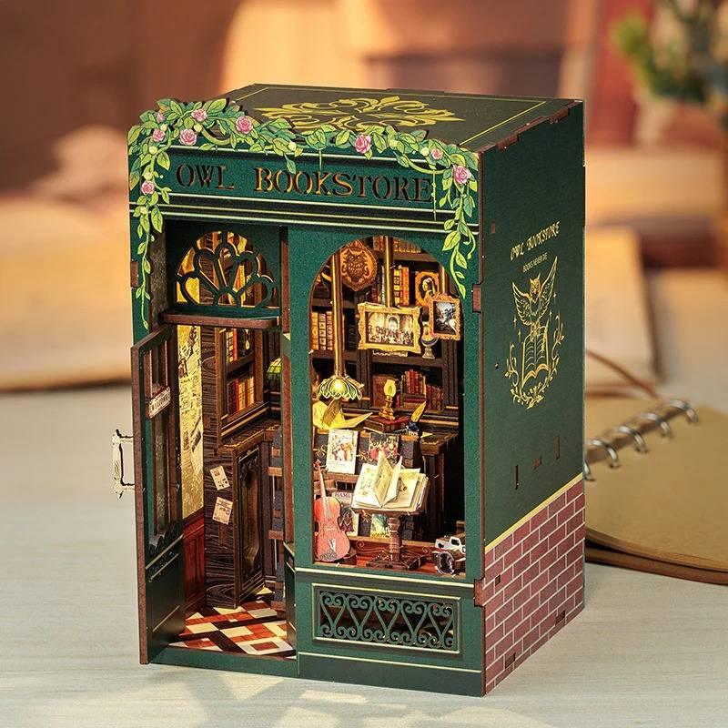 Owl Bookstore DIY Book Nook Kit | Mini Bookstore Series