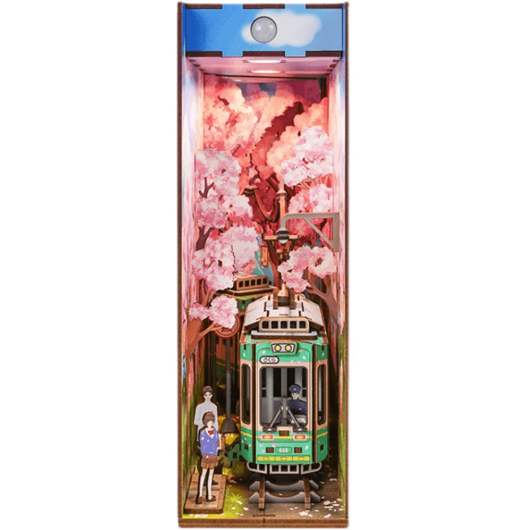 Japanese Sakura Densya DIY Book Nook Kit