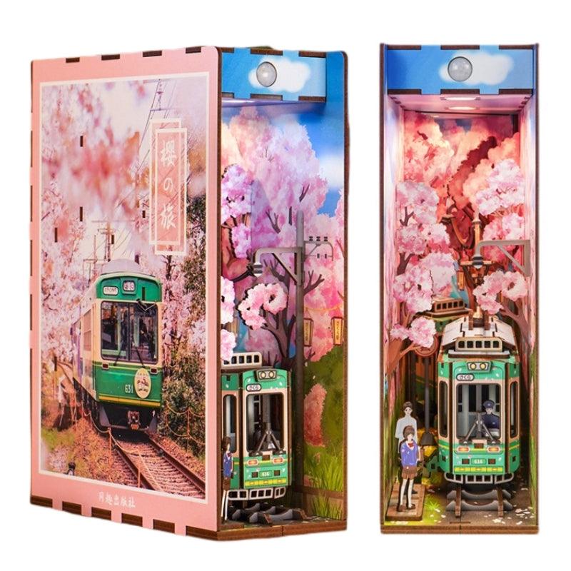 Japanese Sakura Densya DIY Book Nook Kit