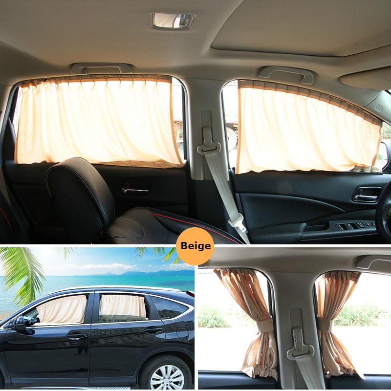 Universal Adjustable Car Window Curtain With Orbits: Install Once, Enjoy Lifetime
