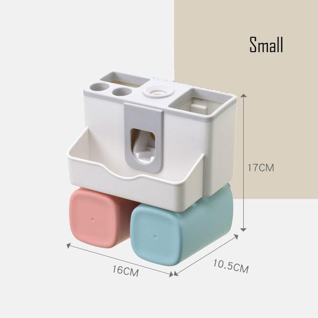Your Morning Starts Here : Washroom Organizer With Automatic Toothpaste Dispenser