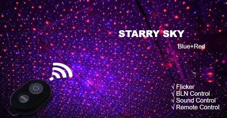 Car Roof Star Projector Lights -- Enjoy A Romantic Galaxy Sky