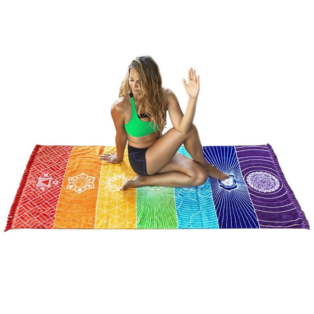7 Chakra Yoga  & Beach Mat