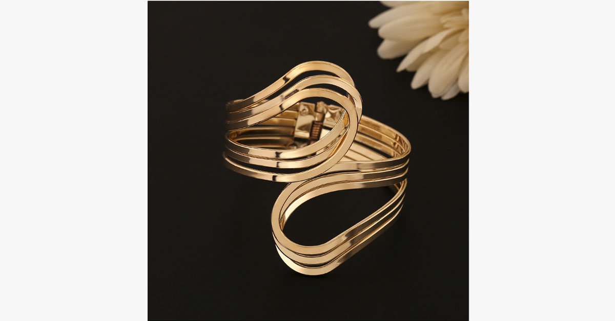 Gold Punk Hip Hop Bangle