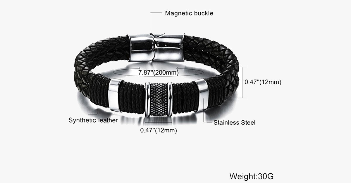 Stainless Steel Magnetic Clasps Bracelet