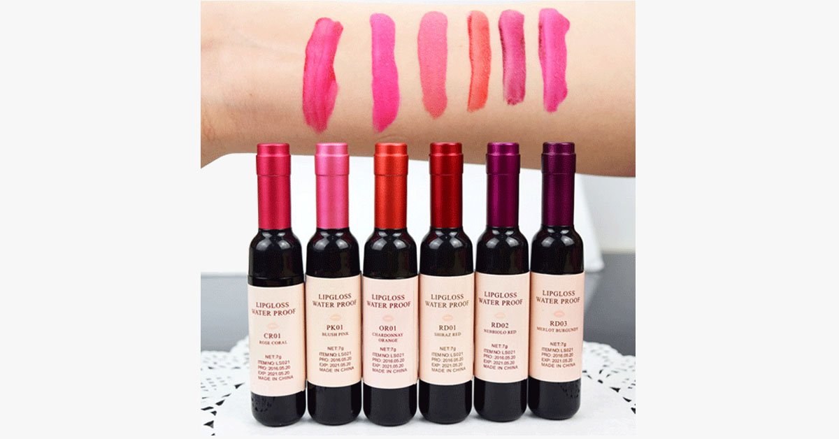 Wine Waterproof Lipstick Kit [Pack Of 6]
