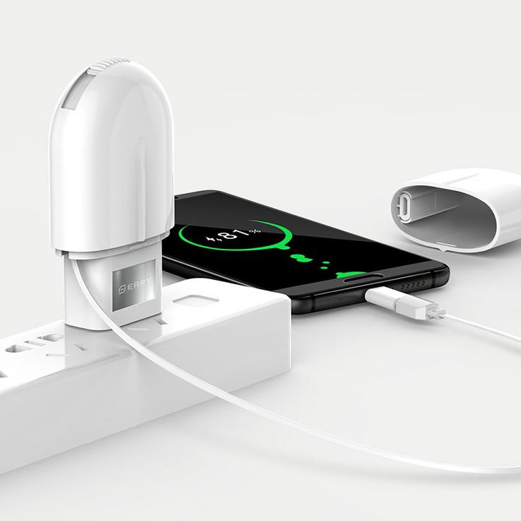 The Total Package - Fast Charger with 3-in-1 Cable
