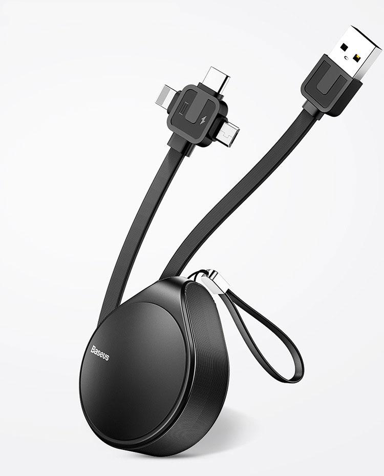 3-in-1 Concealable Cable That Can Easily Hide Itself in the Case