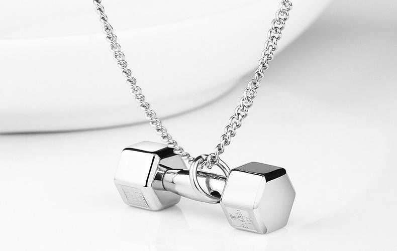 Coolest Dumbbell Necklace for Fitness Lovers