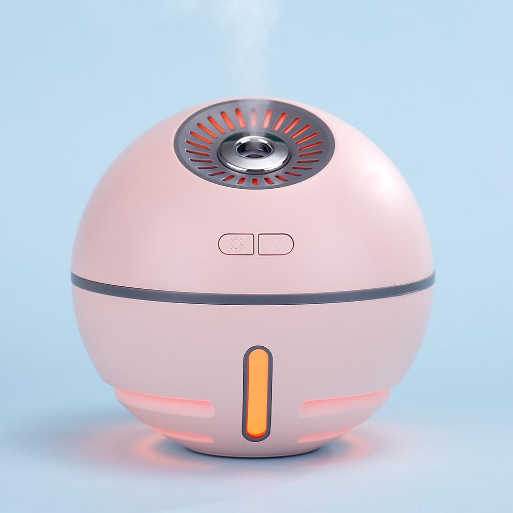 Rechargeable Mini Desk Humidifier With LED, Fan & Night Light, Also Your Power Bank