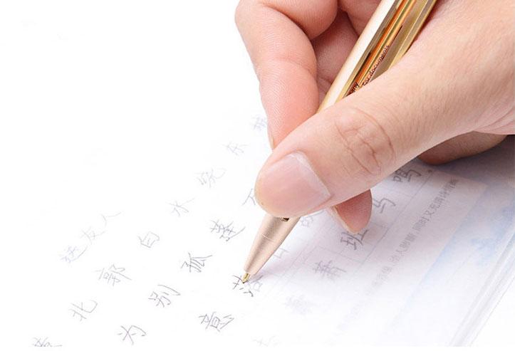 Handsome See-through Metal Ballpoint Pen That Will Accompany You for Life