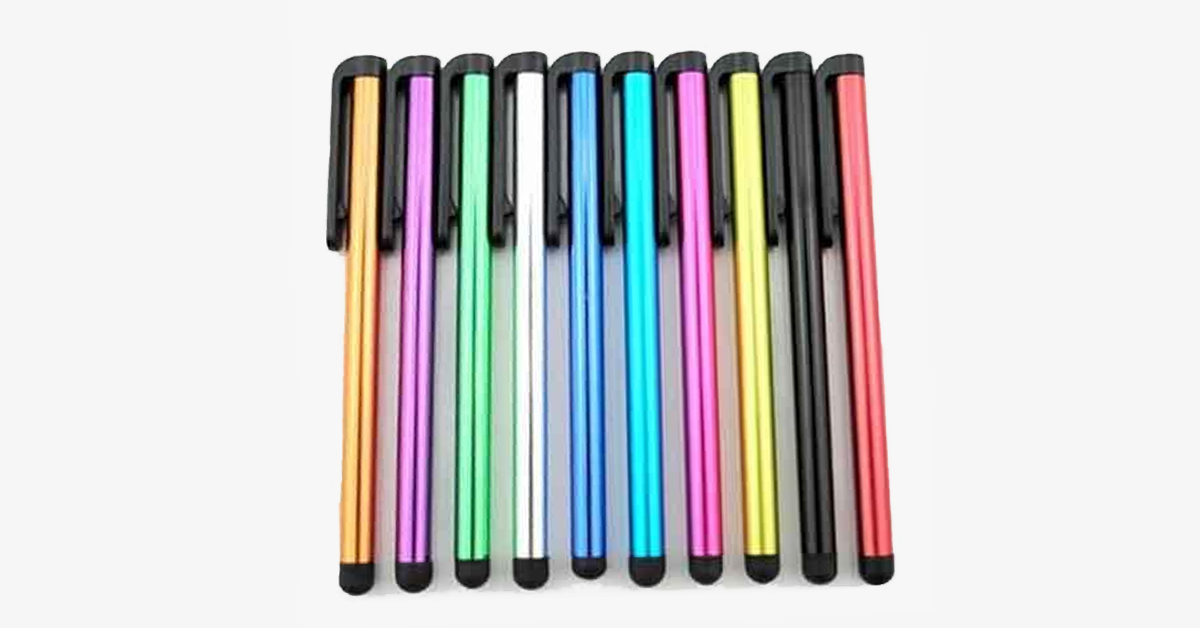 Universal Touch Screen Stylus with Soft Rubber Tips - Best for Touch Screen Smartphones & Tablets