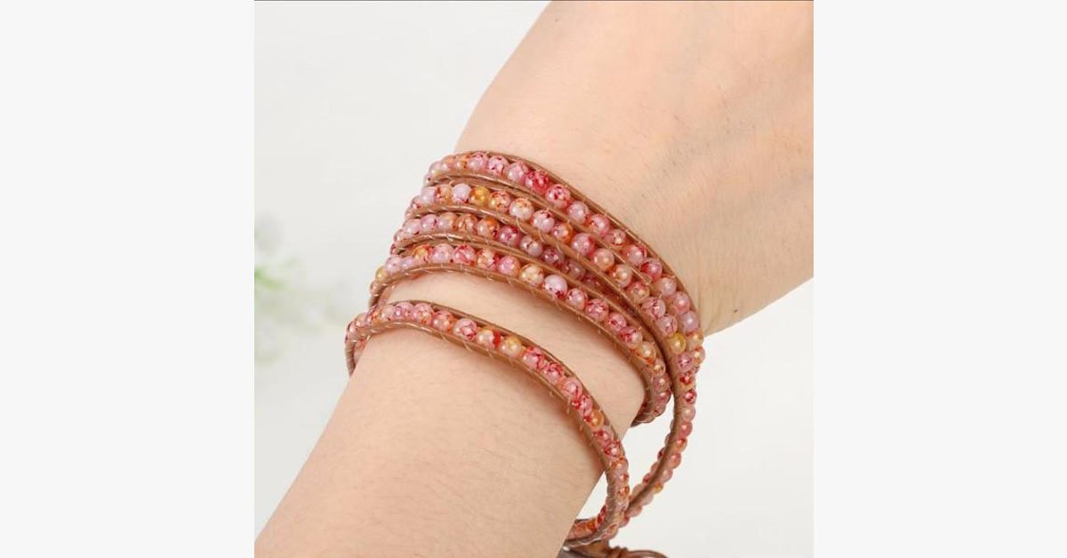 Tangerine Wrap Bracelet