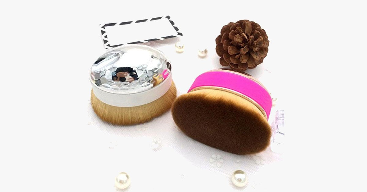 Easy to Use Palm Oval Brush for Blending Makeup Perfectly