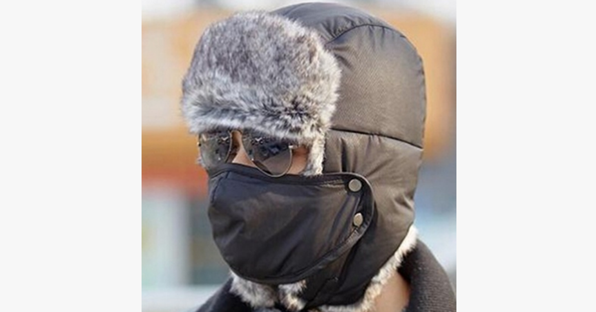 Unisex Cold Weather Full Face Winter Trooper Hat