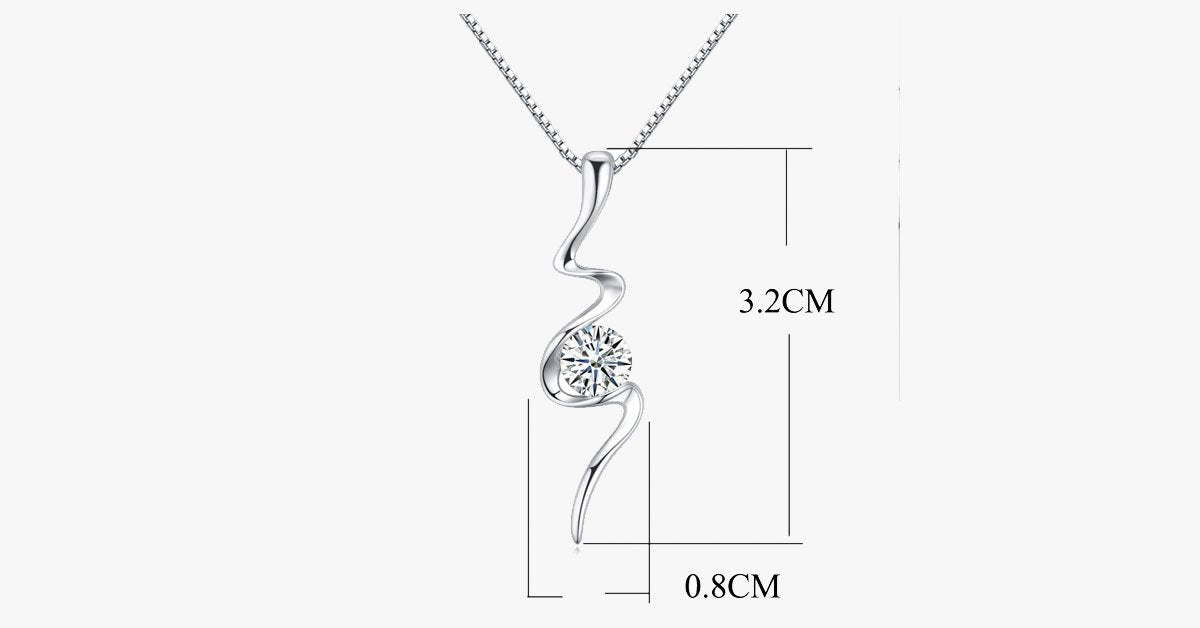 Crystal Bolt Necklace