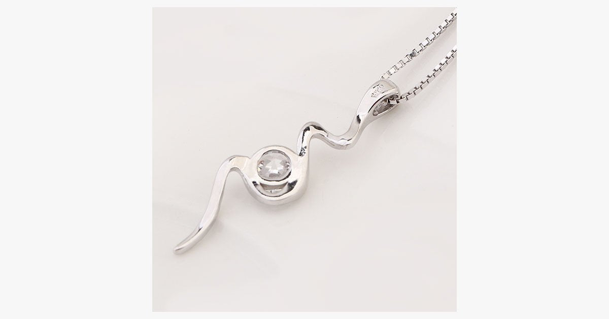 Crystal Bolt Necklace