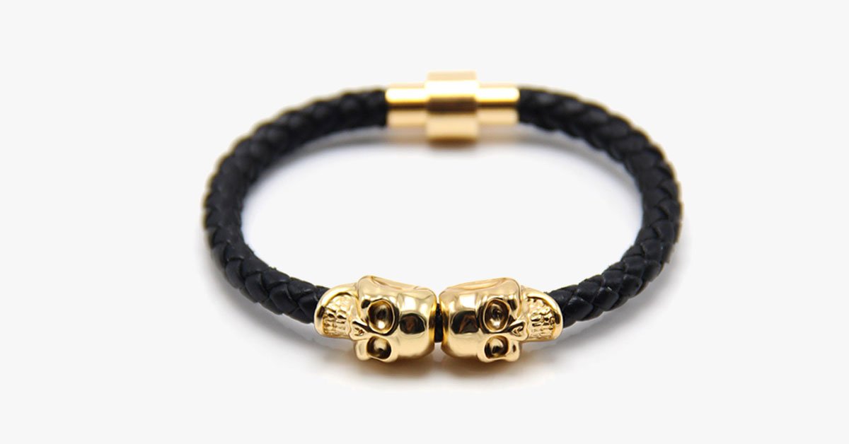 Magnetic Skull Bracelet