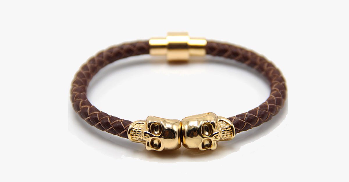 Magnetic Skull Bracelet