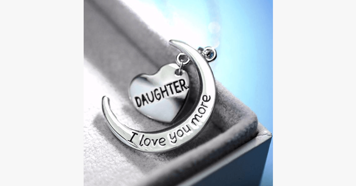 Daughter I Love You More Pendant