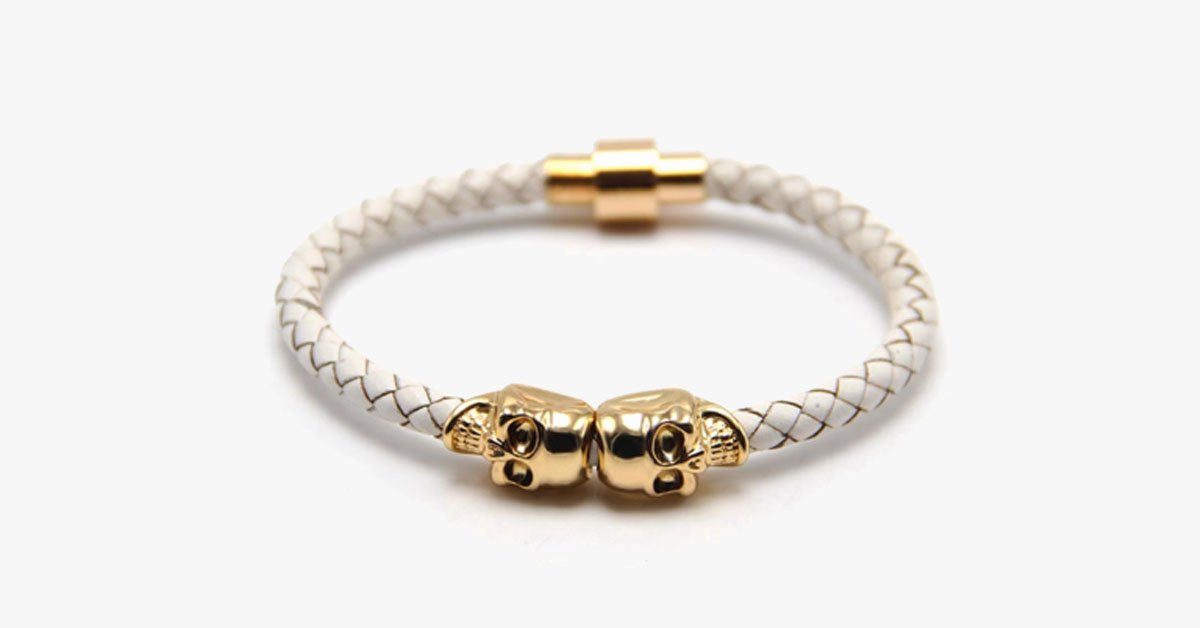 Magnetic Skull Bracelet