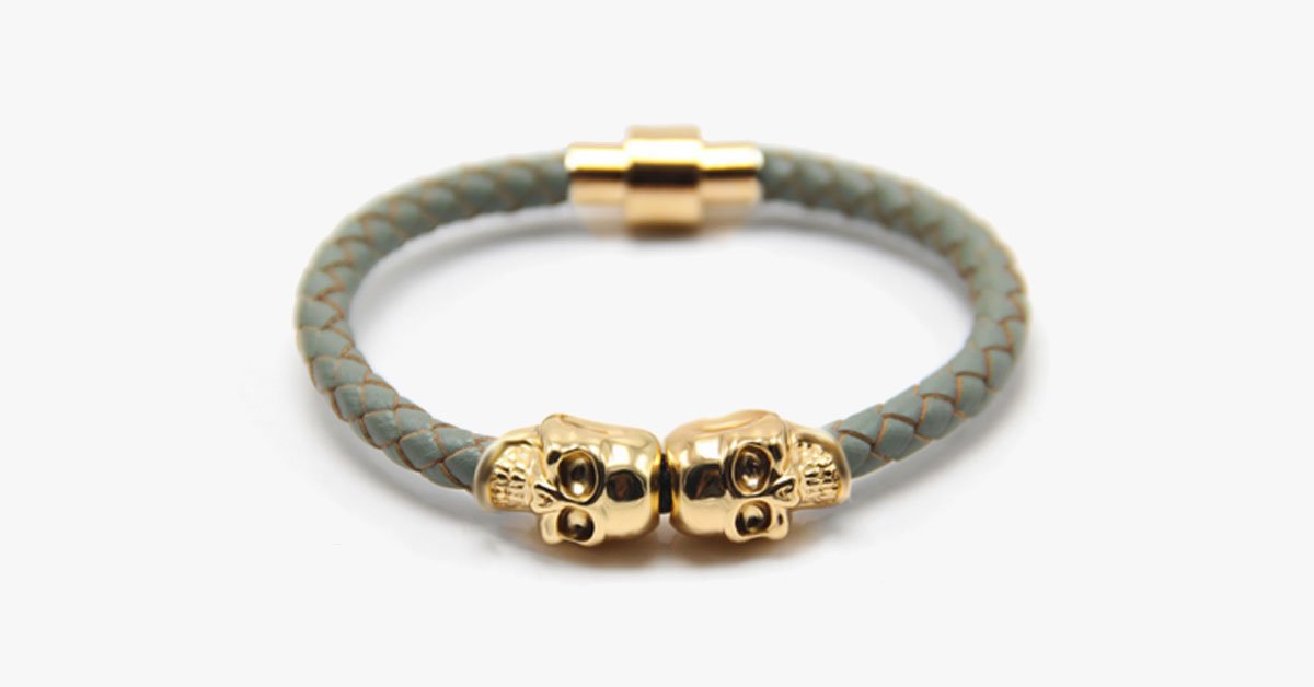 Magnetic Skull Bracelet