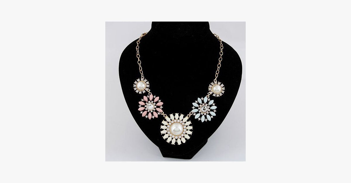 Floral Classic Statement Necklace