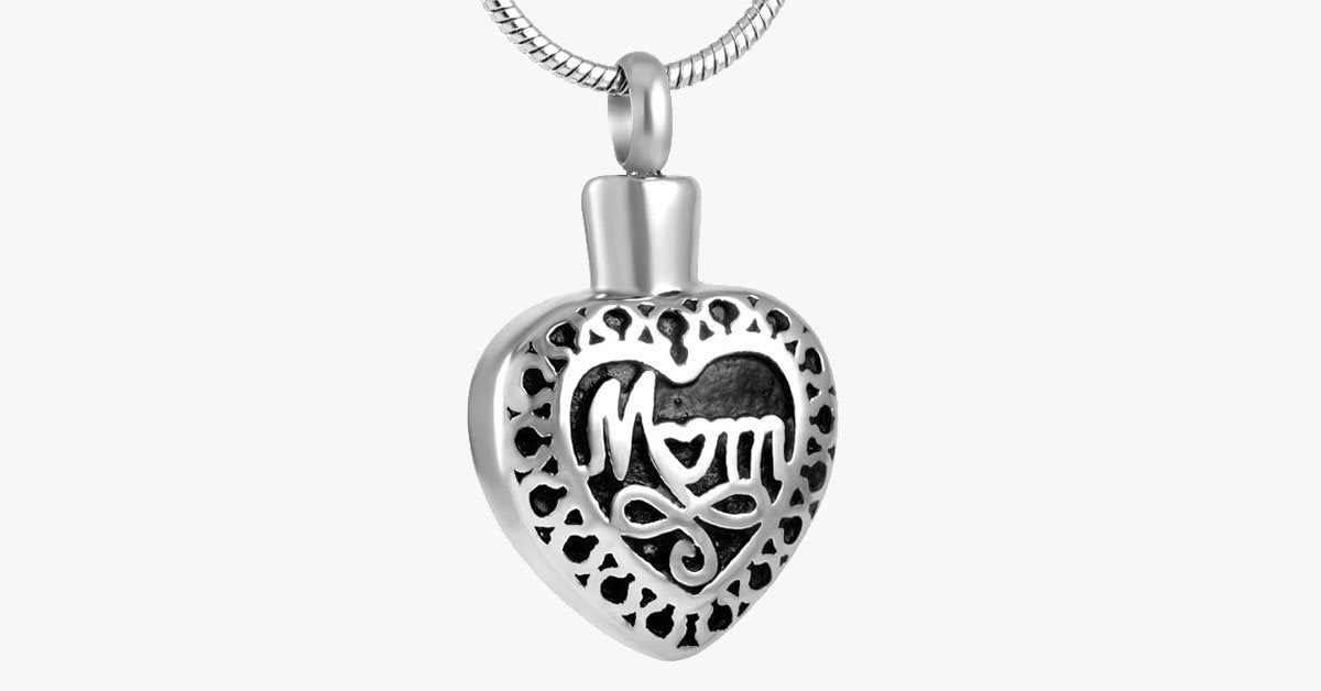 Mom Monument Ashes Urn Holder Necklace