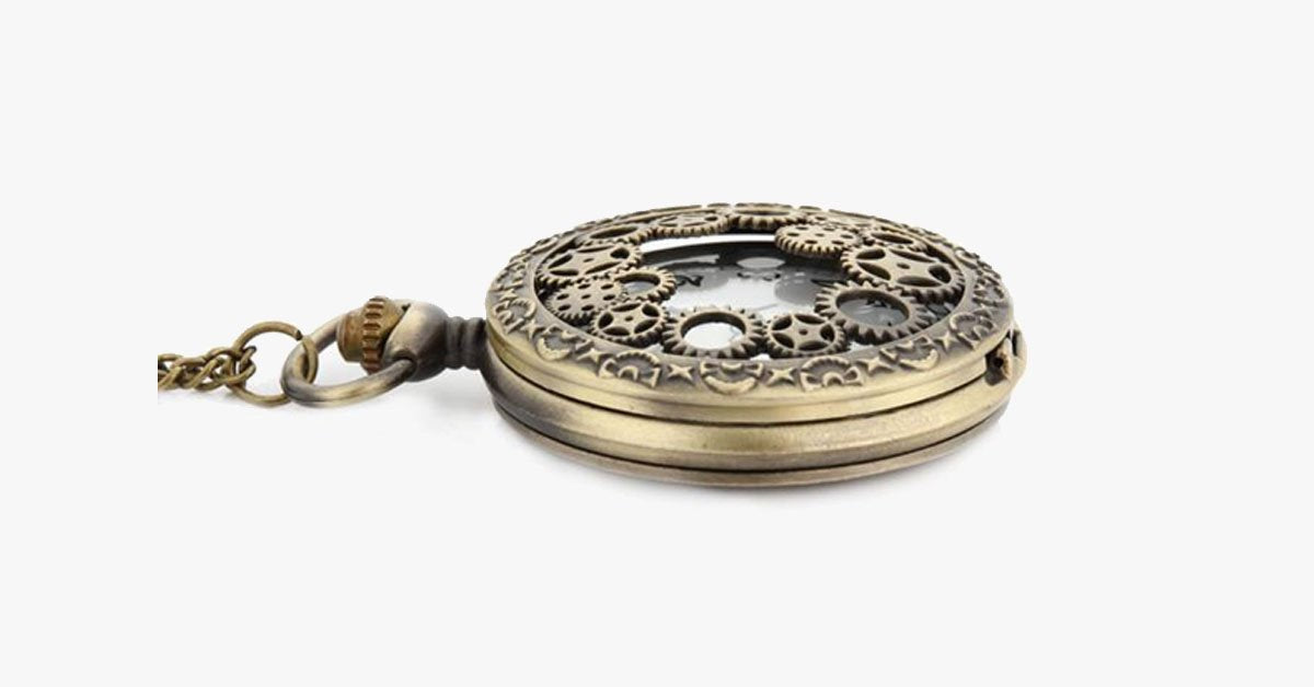 Vintage Bronze Pocket Watch