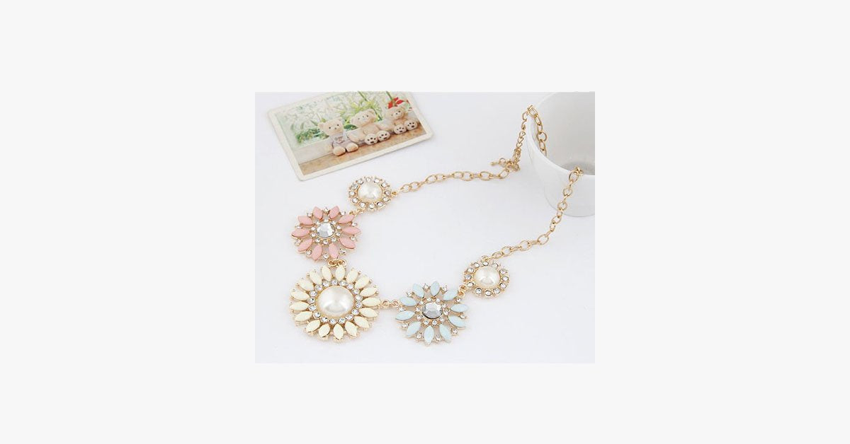 Floral Classic Statement Necklace