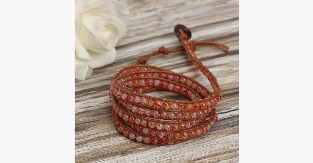 Tangerine Wrap Bracelet
