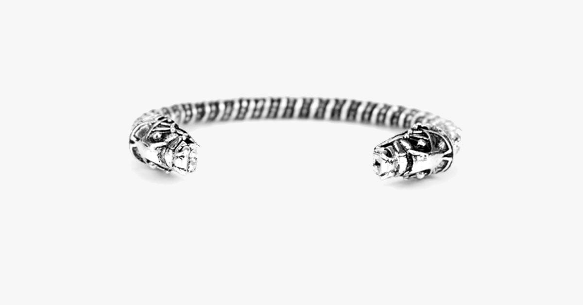 Two Headed Wolf Cuff Bangle