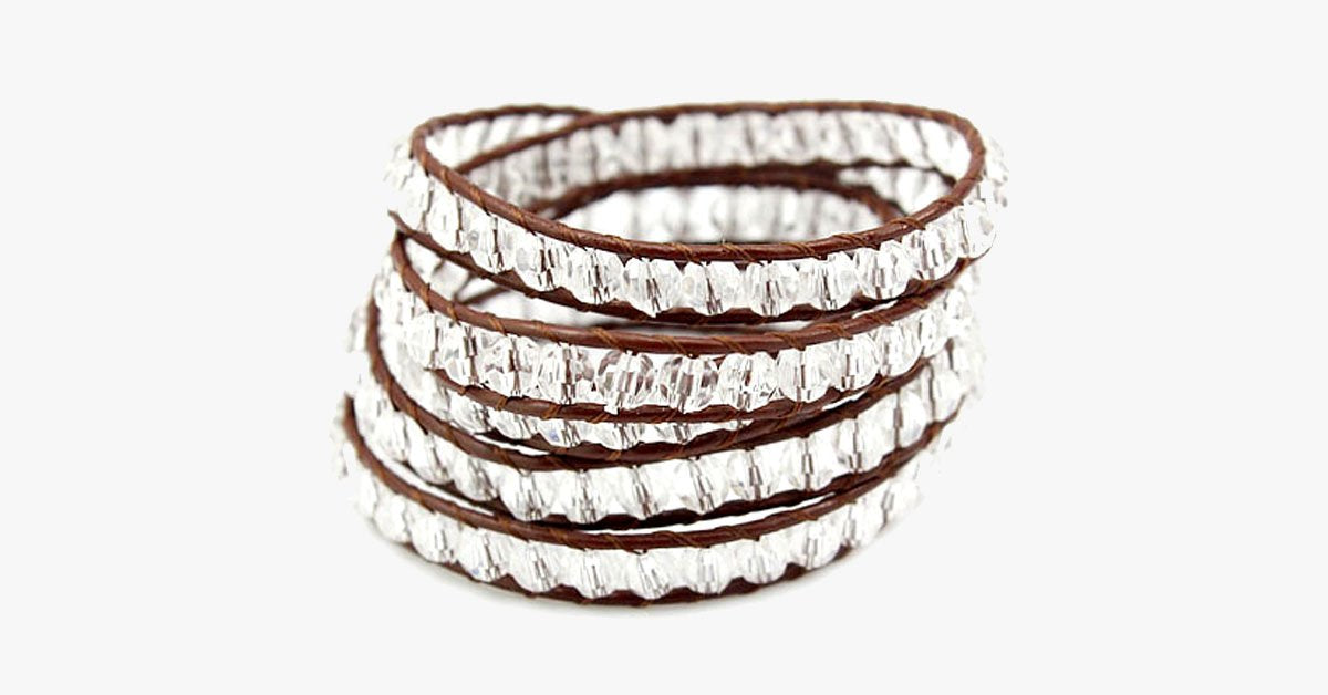 Vintage Clarity Wrap Bracelet