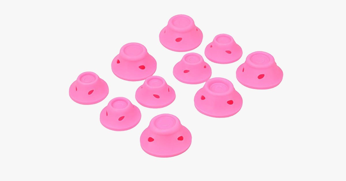 Silicone No-Heat Curlers