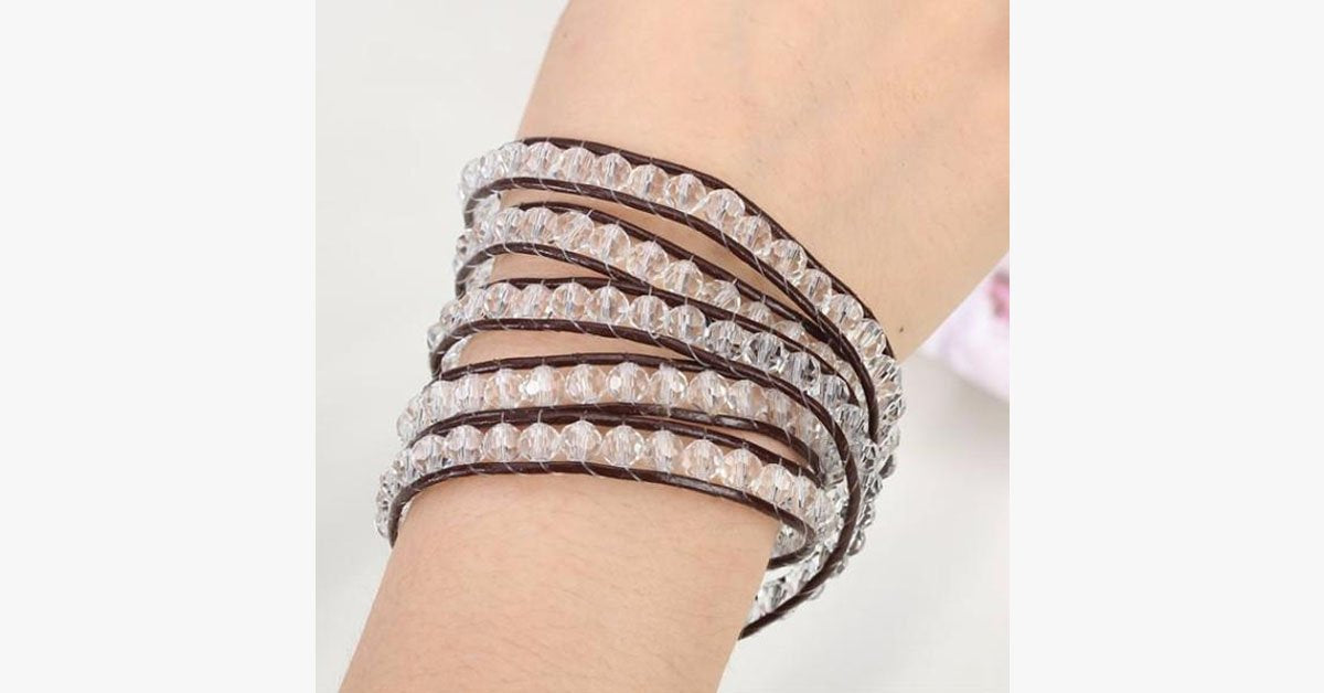 Vintage Clarity Wrap Bracelet