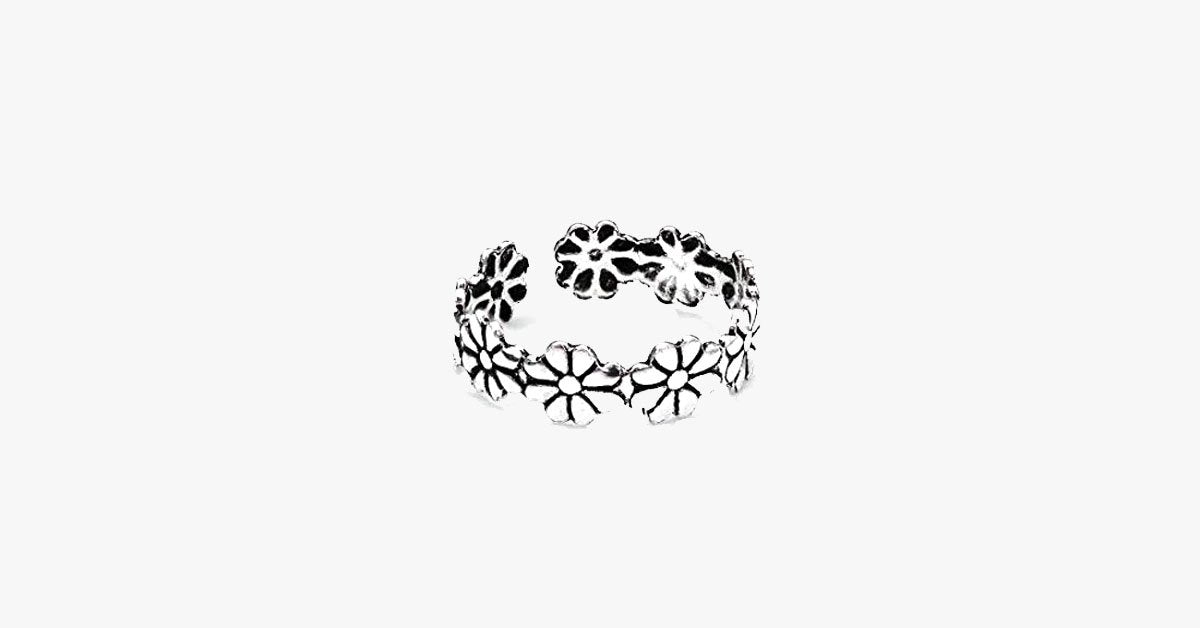 Floral Crown Toe Ring