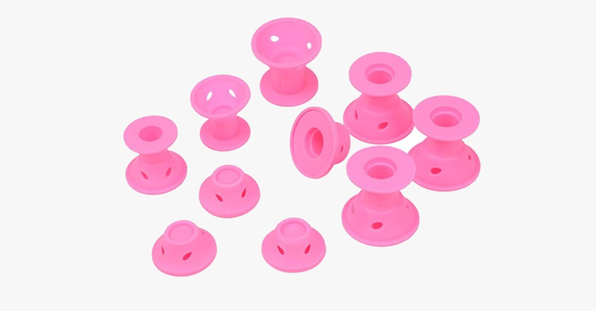 Silicone No-Heat Curlers