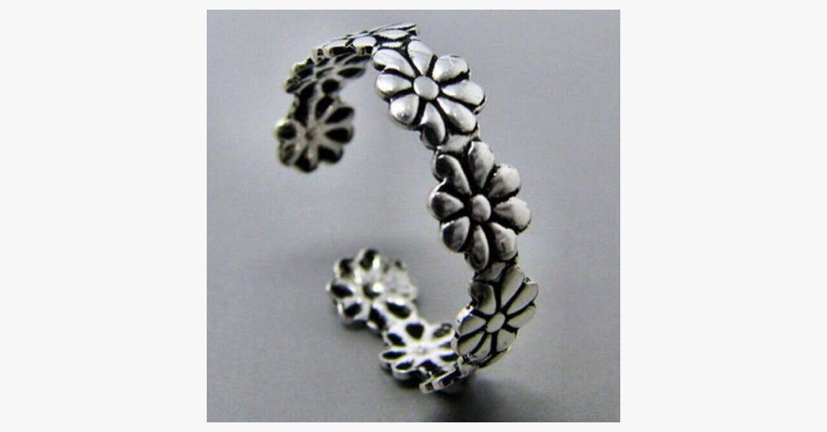Floral Crown Toe Ring