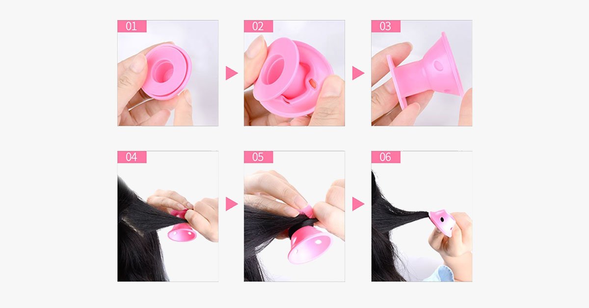 Silicone No-Heat Curlers
