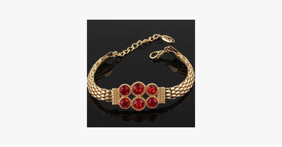 Floral Garnet Set