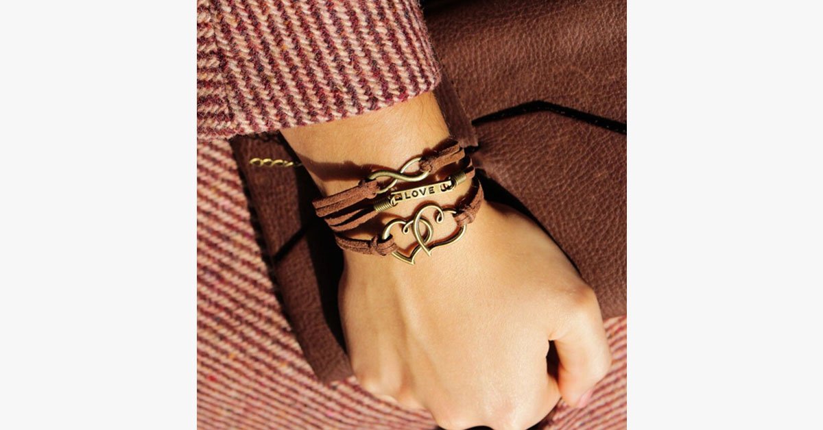 Vintage Double Heart Bracelet
