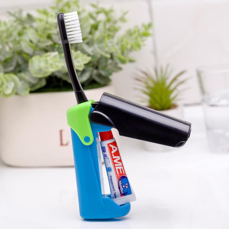 2-in-1 Travel Toothbrush & Toothpaste for People on the Go