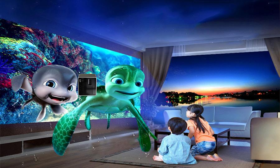 Wireless WIFI-Controlled Mini LED Projector - Presentations And Movies In Your Pocket